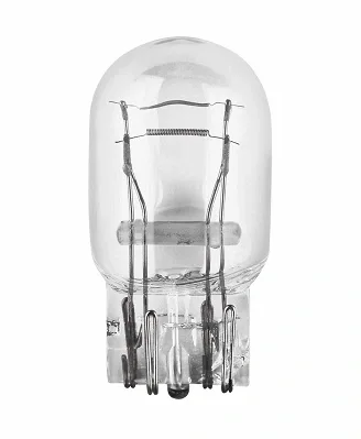 Фото: Лампа 12V W21/5W (2-конт.) OSRAM (стеклян.цоколь/ габариты; задний ход) W3*16g 7515