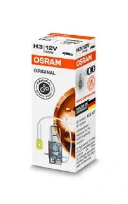 Фото: Лампа галоген. Н3 12/55 W OSRAM Standard PК22s 64151