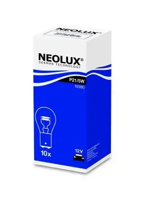 Фото: Лампа 12 V 21/5 W (2-х контакт.) NEOLUX (повторитель;стоп-сигнал;габарит) NL-380