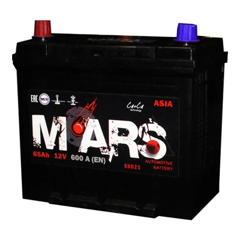 Фото: Аккумулятор 65 ''MARS Asia'' прямая полярность 600 A(1кв.2025) D23R