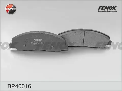 Фото: Комплект тормозных колодок, дисковый тормоз FENOX BP40016